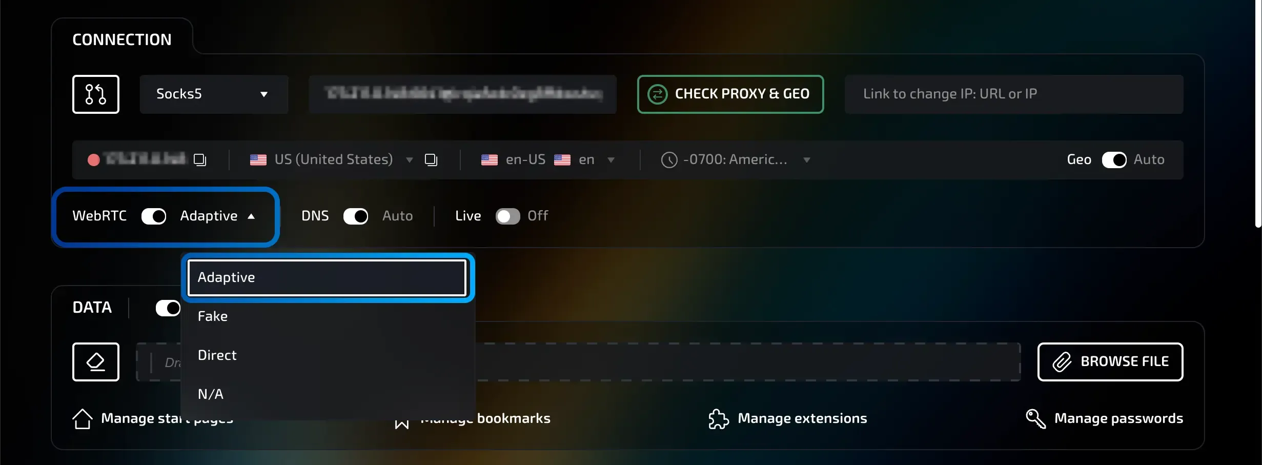 New WebRTC substitution mode in Linken Sphere - img 1