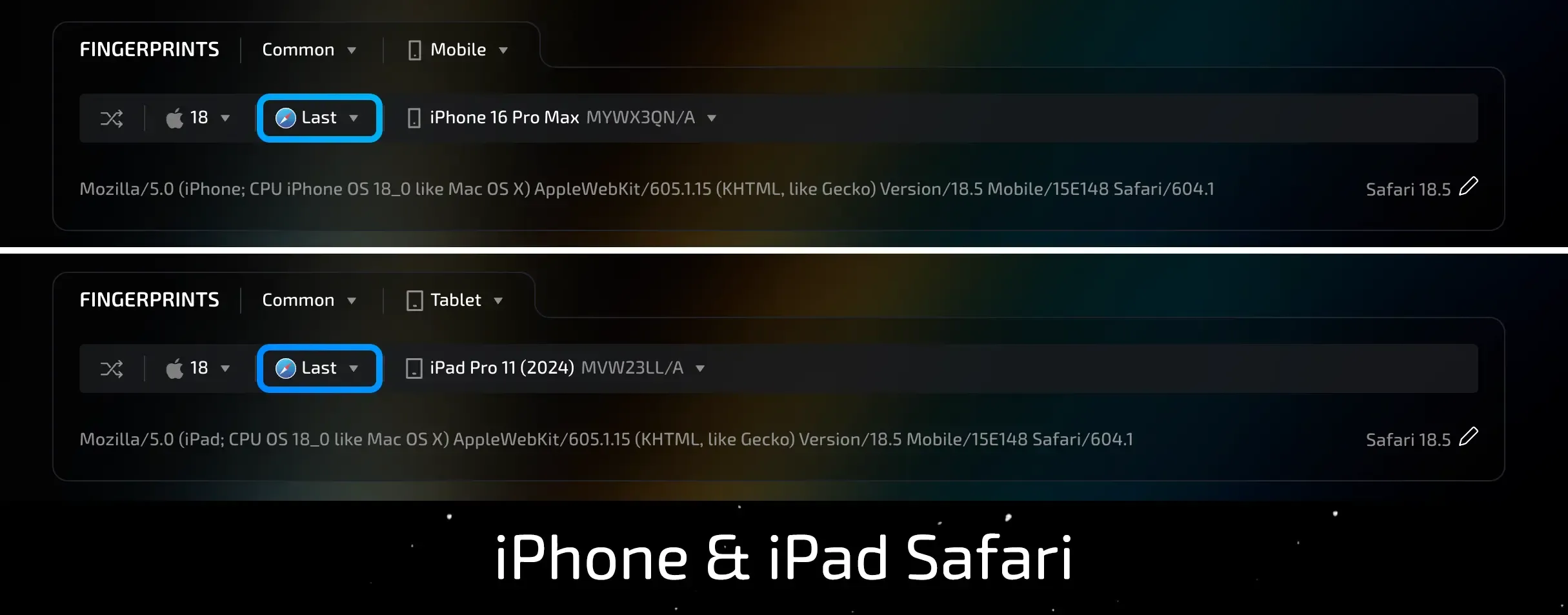 Safari Browser Configs in Linken Sphere - img 2