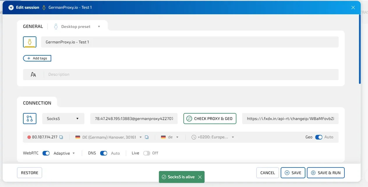 GermanProxy.io Review: Mobile Proxies Optimized for Linken Sphere - img 3