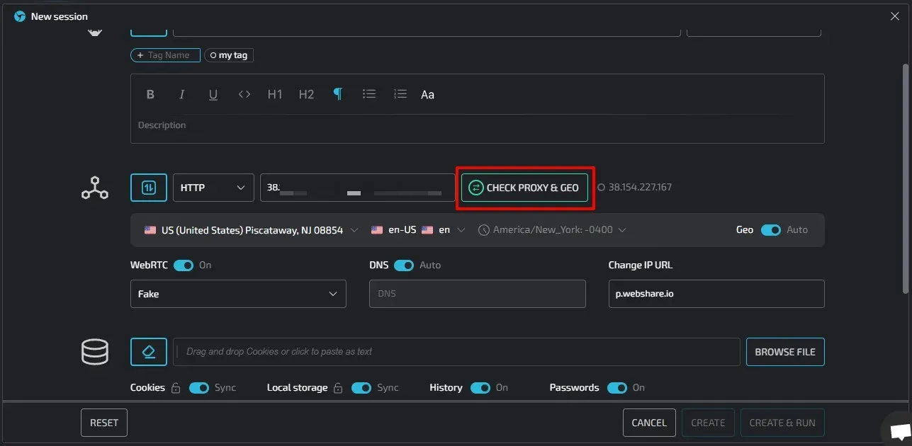 Integration guide: Webshare + Linken Sphere - img 7