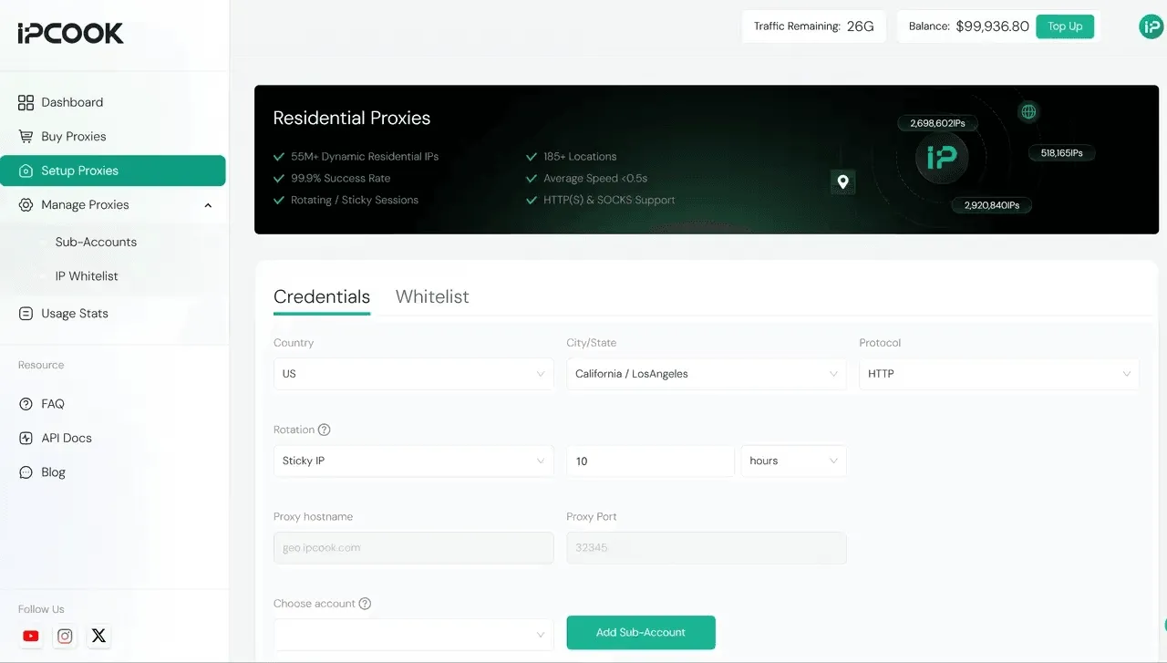 От настройки до масштабирования: как использовать прокси IPcook с LinkenSphere - img 2